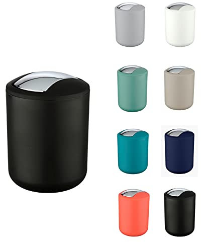 WK Brasilia Table Top Kitchen Waste/Cosmetics Small Bin (MidnightBlack)