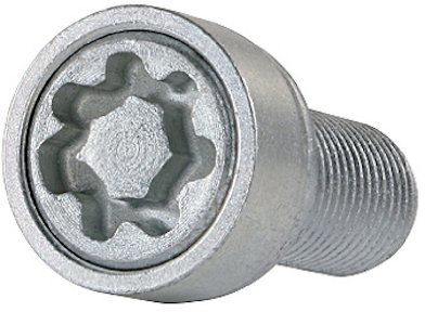 Farad 1-ZA/E Star Lock 1CH. Antifurto Ruote per Autovetture con Serraggio a Bullone, 4+1 Chiave