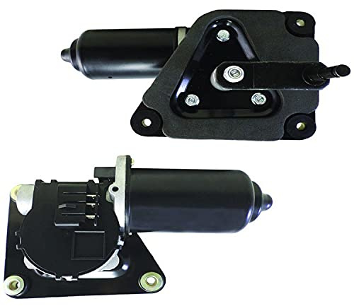 OEG Parts New Front Wiper Motor W/Metal Mounting Plate Compatible with Ford Bronco F Super Duty F-150 F250 F-350 1987-2019 By Part Number E7TZ-17508-A, E7TZ17508A, AA140299, 85-299, 601-201, 40-299