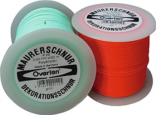 Maurerschnur Länge 20m D: 1,0mm grün Reißkraft 15kg