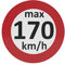 AUPROTEC Geschwindigkeitsaufkleber Winterreifen Aufkleber 160-240 km/h Auswahl: (5 Stück, 170 km/h)
