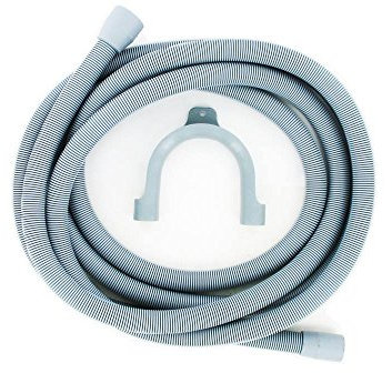 Paxanpax PLD1215 Drain Outlet Hose and Hook ,Grey, 4 m Length, 29 mm and 22 mm Fitting