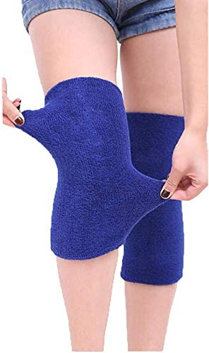 Faxianther Damen Herren Knieschoner Kniebandage Knieschützer Schoner Proteckor Komfort warme Dicke Knieprotektor Anti-Rutsch Beinwärmer Kniewärmer Indoor Sport Beschützer für Fahrrad Motorrad