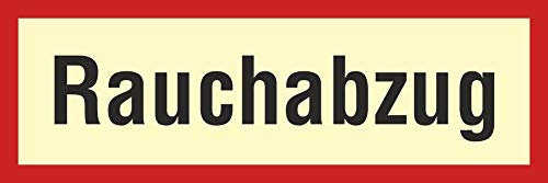 Rauchabzug - 3 mm Alu-Verbund Schild