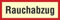 Rauchabzug - 3 mm Alu-Verbund Schild