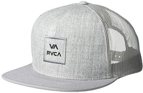 RVCA Herren Trucker Hat verstellbar Snapback Mesh Baseballkappe, grau, Einheitsgröße