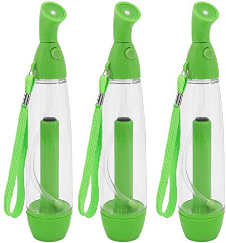 Wassersprüher Sprühnebel Micro Zerstäuber - Wasserzerstäuber Sprühflasche mit Pumpe und Schlaufe (3er Set Grün)