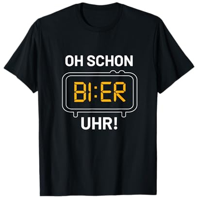 Oh Schon Bier Uhr Himmelfahrt Hopfen Papa Spruch Vatertag T-Shirt