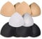 SKENGWEL 5 pairs Bra Pads Inserts Sport Bra Cups Inserts Removable Breast Enhancers Inserts for Women Bikini Swimsuit (EU 5 Pairs (2 Beige 2 Black 1 White))