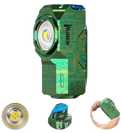 WUBEN X0 Torch Rechargeable 800 Lumens, LED Torch Super Bright, 7 Modes, Programmable, Magnetic Type-C Rechargeable Compact Flashlight, EDC Torch for Camping and Hiking, Outdoor