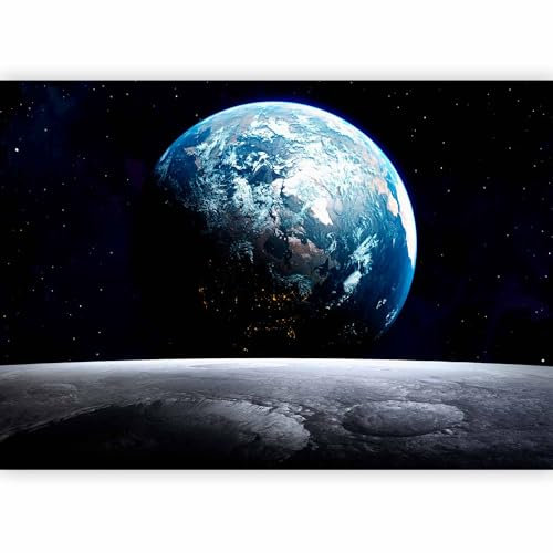 murando Photo Wallpaper Galaxy 343x256 cm / 135x97 Peel and Stick Self-Adhesive Foil Print Wall Mural Universe Earth Planet Cosmos i-C-10021-a-a