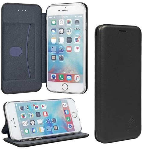 Gorilla Tech 3D Wallet Case for iPhone 6/6S, Protective Premium PU Leather Shockproof Flip Folio Cover [RFID Block][Card Holder][Kickstand] Compatible with iPhone 6/6S - Black