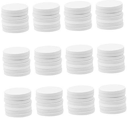 Toyvian 100pcs Double Sided Tape White Foam Adhesive Stickers for Candle Holders Home Office Use Double Sided Adhesive Glue