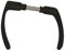 MICEL - 01814 - Juego de Manilla doble interior/exterior sin placa, para puerta en aluminio con maneta recta, Acabado negro, 110 x 38 mm