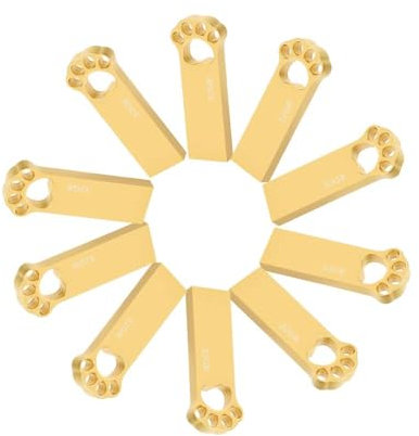 Chiavetta USB 32 GB [10 Pezzi], Carino Cartoon Cat Paw Penna USB 32GB Pendrive USB 2.0 Flash Drive 32giga Memoria Esterna PC per pc, portatile, Laptop, Dispositivi Con Porta USB (Oro)