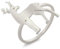 kkjoy Hirsch und Reh Ring Edelstahl Wald Rentier Ring Versprechen Ring Wildnis Jagd Ring Schmuck Geschenk für Frauen Männer