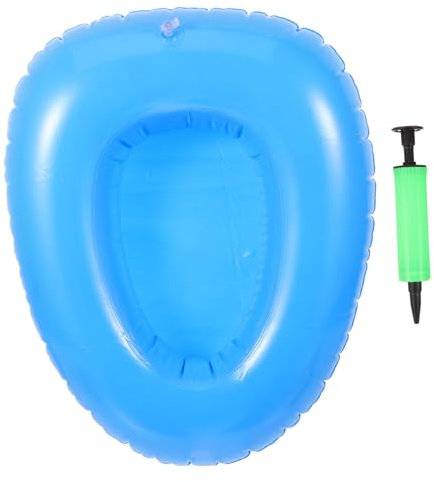 Beaupretty Padella Gonfiabile Per Pazienti e Anziani Vasino in Plastica Leggero e Compatto Morbido e Sicuro Adatto Per Allettati e Viaggi Facilitazione Igienica