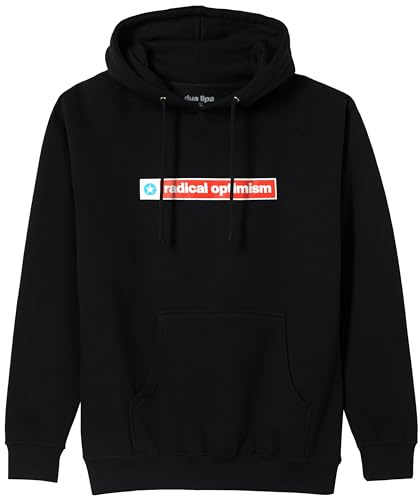 Sony Dua Lipa Unisex Official Merch Radical Optimism Logo Hoodie Kapuzenpullover, Schwarz, S
