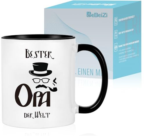 Opa Geschenk Geburtstag, Tassen für mit Bester Opa der Welt Geschenke, Geschenk für Weihnachts, Kaffeetasse to go, Opa Geschenk, Weihnachten