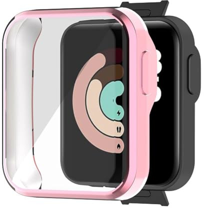 Funda para Xiaomi Mi Watch Lite, Silicona TPU Case Protectora de Pantalla, Anti-arañazos, Anti-Polvo, Cover Carcasa para Redmi Watch