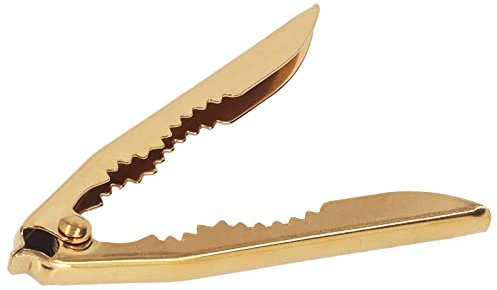 Galleta de Cangrejo Dorada, Diseño de Palanca de Cascanueces de Acero Inoxidable Antideslizante con Dientes Puntiagudos, Elegante, Cómodo de Llevar, Exterior Resbaladizo con