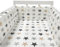 AZMAHT Bettumrandung Babybett Kinderbett Umrandung Bettschutz Babybett Umrandung Gitterbett Umrandung Gepolstert Kopfschutz Babybett Umrandungen Babybett Nestchen Waschbar,N20,200×30cm