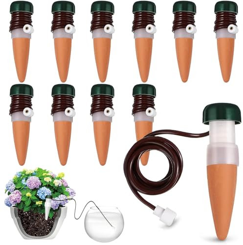 10 distributori d'acqua per piante d'appartamento, sistema di irrigazione per balcone, irrigazione automatica, sistema di irrigazione