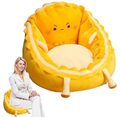 Cute Egg Chair Cushion, Floor Reading Chair Cushion, Gaming Chair Cushion, Floor Chair with Back Support, Comfy Seat Cushion, Soft Chair Cushion, Bedroom Floor Cushion
