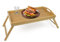 DIVCHI Bamboo Bed Tray Table With Handles & Foldable Legs, Multipurpose Lap Tray & Standing Desk For Breakfast In Bed, Sofa, Eating, Platters, Working, Serving, Drawing, Laptop Stand & Snack Tray