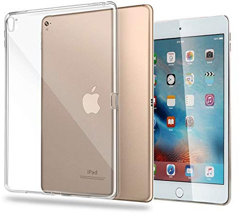Vultic Transparente Schutzhülle für iPad Air 13 Zoll 2024 / Pro 12,9 Zoll (2022/2021/2020/2018), weiche, schlanke Passform, stoßfest, TPU, leicht, transparent