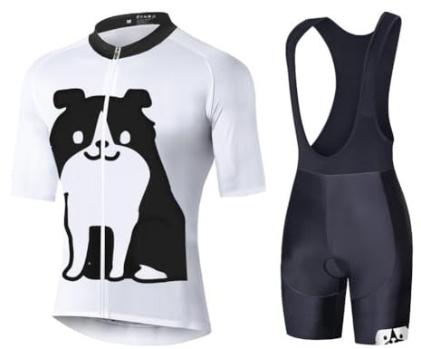 UGLY FROG Fahrradtrikot Set Herren Kurzarm Trägerhose mit Sitzpolster Winter Radsport-Bekleidung Anzug für Rennrad Moutainbike Fahrrad