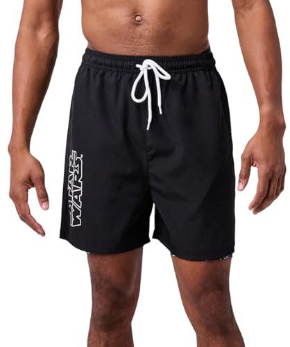 Star Wars Episode IV A New Hope Stormtrooper Helmets Men's Black Gym Pajama Shorts-Large