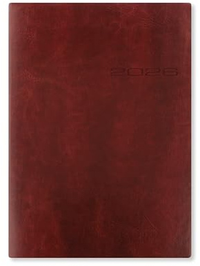 Letts Taschenkalender Lecassa A5 Woche auf 2 Seiten Multilingual Brown 2026