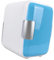 Qianly Voiture mini réfrigérateur petit refroidisseur et plus chaud 4 litres réfrigérateur personnel pour le bureau, Bleu