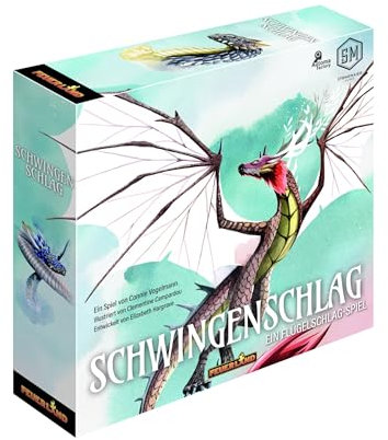 Schwingenschlag – Wyrmspan Drachen Brettspiel | Strategisches Spiel mit Drachen | DE