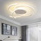QTANZIQI Moderna lampada a soffitto dimmerabile con lampadario a forma di vortice telecomandata per la camera da letto e decorazioni per sala da pranzo in metallo bianco Acrilico Luce a sospensione in