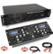 Ibiza - DJ-Sound-Pack Verstärker Ibiza Sound AMP300-MKII 480 W – Mischpult Bluetooth DJM250BT-MKII Cinch XLR – Cinch-Kabel mit Klinkenstecker