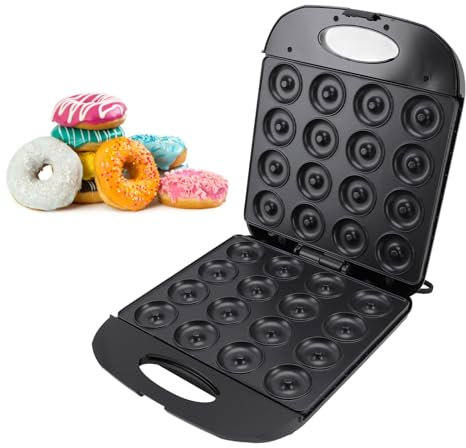Maquina Para Hacer Donas Donut Maker Machine für Home Donuts Maker, 1400W für Frühstücksnacks Desserts mit Nicht -Stick Make 16 Donuts (EU-Stecker 220 V 60 Hz)