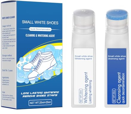 Tägliches Pflegeset für weiße Schuhe – Nano-Aufheller und -Reiniger, Fleckenentferner ohne Waschen für Sport-, Leder- und Segeltuchschuhe