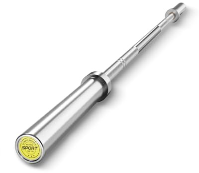 Olympia Langhantel Hantelstange 213cm Langhantelstange 50mm, | 20Kg Profi Allrounder Zugstange, 454Kg Belastbar Weightlifting und Powerlifting Langhantel