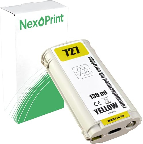 Druckerpatrone kompatibel zu HP B3P21A 727 Yellow DesignJet T 2530 USB T 2530 T 2500 PS T 2500 T 1530 PS