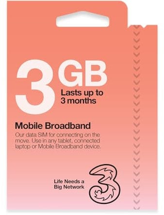 3 Trio Zahlen nach Verbrauch, Mobile Broadband SIM Pack-Parent