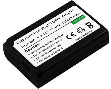 Lot de 2 batteries + chargeur AC/DC pour appareil photo Samsung BP-1310 BP1310EP BP-1310EP NX NX10 NX100 NX11 NX20 NX5