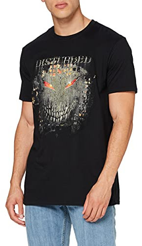 Men's Disturbed Fire Behind T-shirt XX-Large Black
