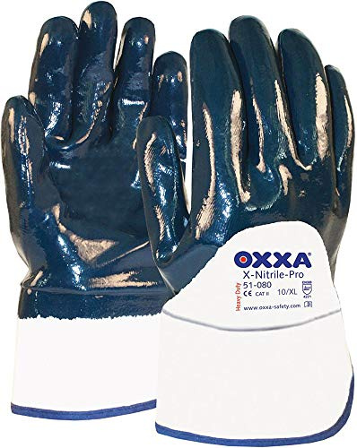 Oxxa 1 51 080 10 Handschuh x-Nitrile Pro STULPE offen, Größe 10