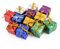 Miniatur Geschenk Kästen sortierte nette glänzende Folie bunte quadratische kleine Kästen für Weihnachtsbaum Dekoration (12)