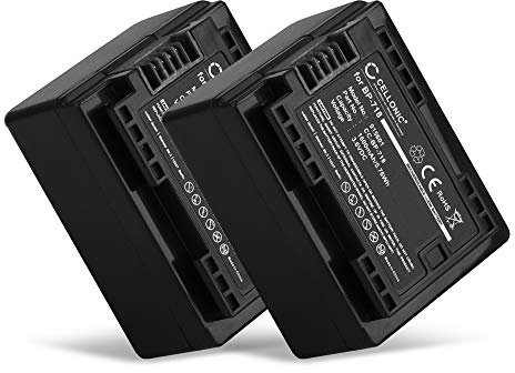 CELLONIC, Batterie pour Caméra, Compatible avec Canon LEGRIA HF R56, BP-745, VIXIA R800, M52 (3.6V, 1600mAh) 2 Pièces