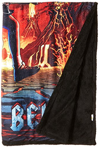 Liquid Blue ACDC Hells Bells Herren-Überwurfdecke, warm, Fleece, 127 x 152,4 cm, Mehrfarbig, 50 X 60
