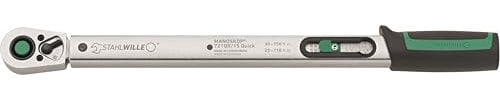 STAHLWILLE 721QR/15 QUICK l auslösender Drehmomentschlüssel l 30-150 N·m l 1/2“ Ratsche l kein Rücksetzen auf 0 nötig l Made in Germany