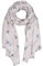 Wrendale Designs Glamour Puss Schal mit Katzenmuster, Grau